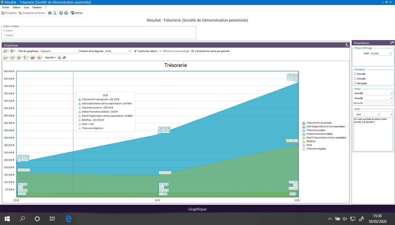 Logiciel EBP business plan tableau financier