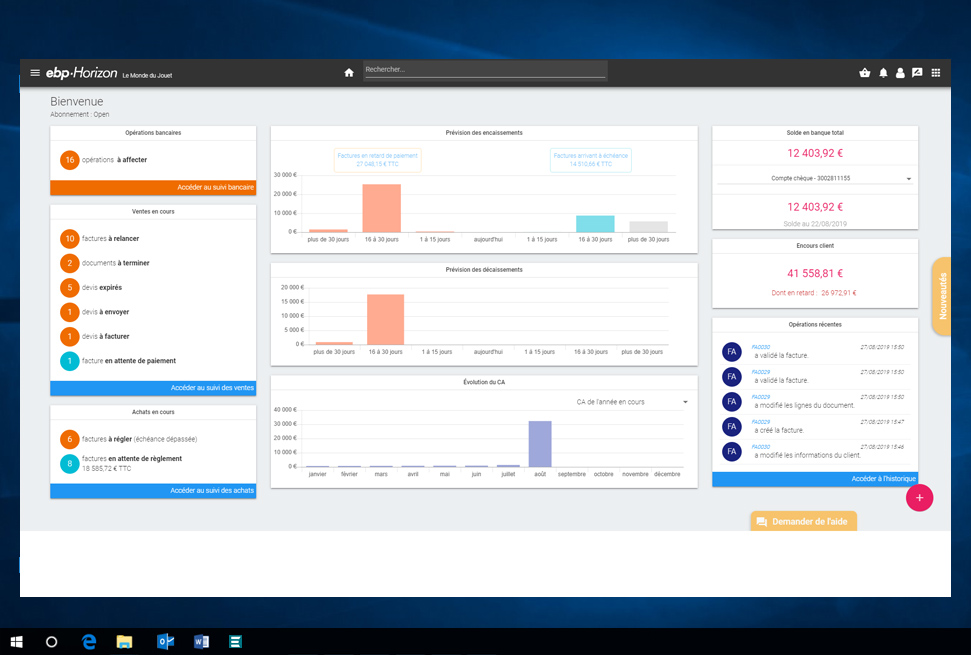Logiciel Devis Et Facturation Solution Ebp Horizon First