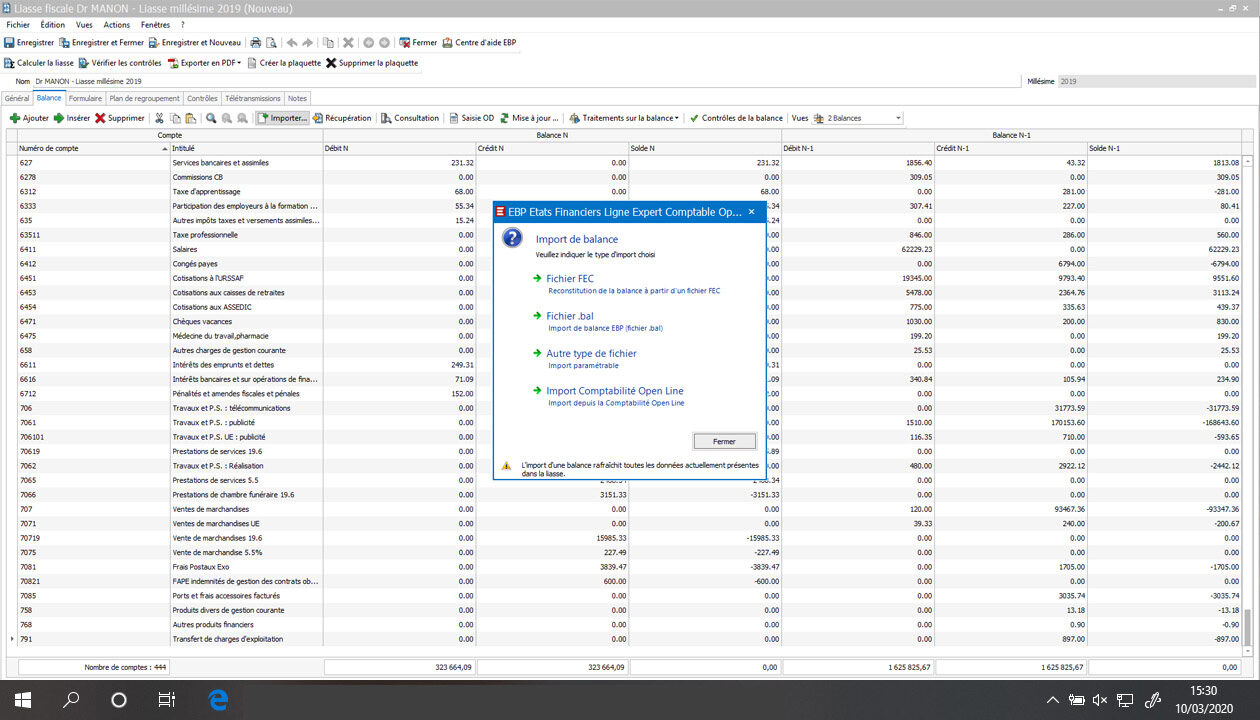 Logiciel Liasse Fiscale Solution Ebp Liasse Fiscale Classic Tpe Pme